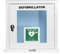 MedX5 Universal Defibrillator Metallwandkasten für Innenbereiche mit Defi-Standortschild, abschließbar und Alarm