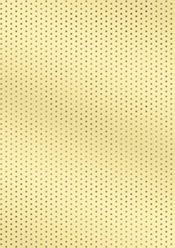 HEYDA Alu-Bastelfolie Sternchen, gold/gold VE = 1