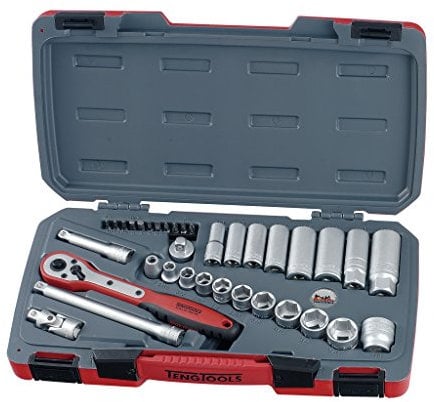 Teng T3835AF T3835 3/8-inch Socket Set A/F Drive (35 Pieces)