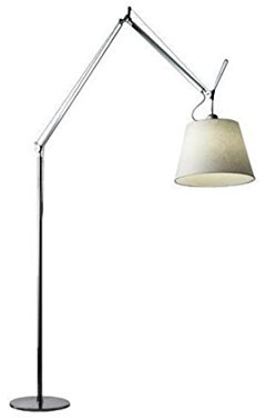 Artemide Tolomeo Mega Terra Leuchte mit Dimmer 42, Lampenschirm Pergament