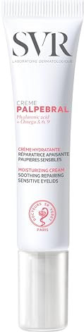 SVR – Palpebral Crème by Topialyse – Soin apaisant anti-grattage – Pour paupières sensibles, sèches et irritées – Acide hyaluronique, omégas 3-6-9 – 15 ml