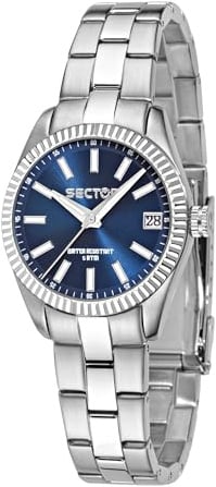 Sector 9 Damen Quarz Analog Uhr, mit Edelstahl Armband - R3253579517