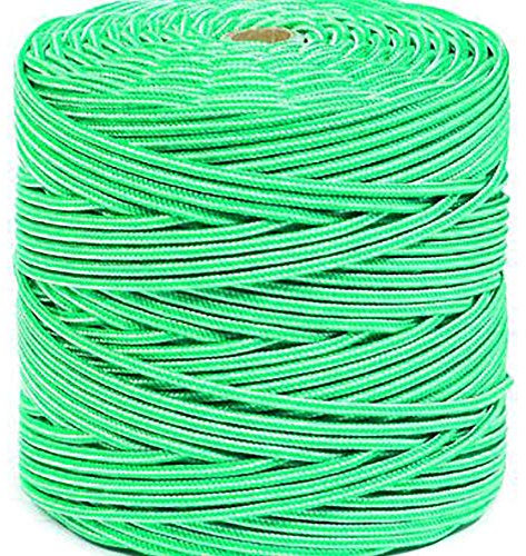 Hcs - Cuerda polipropileno trenzado 5mm blanco/verde 200mts