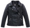 YoungSoul Giacche ecopelle bambino - Manica lunga - Giubbotti finta pelle moto autunnali invernali - Cappotti per Bambini e ragazzi Nero 6-7T/Statura 130cm