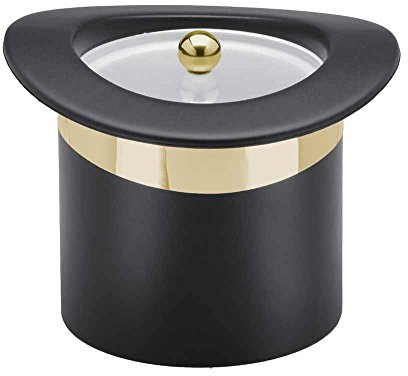Kraftware Top Hat Ice Bucket - Brass Band, 3 Quart Ice Bucket Champagne Wine Bottle Cooler