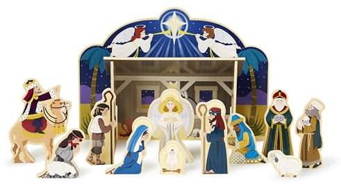 Melissa & Doug Wooden Nativity Set