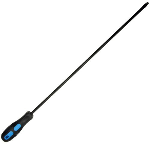 Alkan Schlitz Schraubendreher 450 mm extra lang 6 mm magnetisch | Extra langer magnetischer Schlitz-Schraubendreher, 450 mm Länge, 6 mm Spitze, für tiefe Stellen & Montage