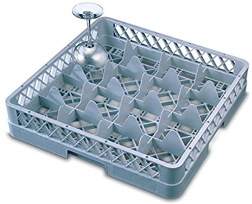Genware Nev-gr16–3 Verre Rack, 16 Comp avec 3 rallonges