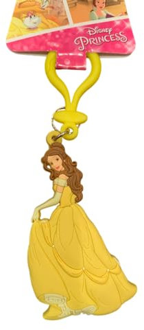 Beauty and the Beast Disney Porte-clés en PVC doux au toucher Princesse Belle