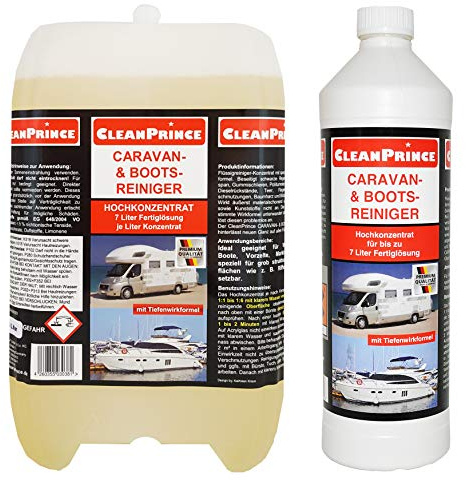 6 Liter CleanPrince Caravan- und Boots - Reiniger | Wohnwagen Wohnmobil Reinigungsmittel Caravanreiniger Kunststoff