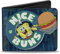 SpongeBob SquarePants Herren Buckle-down PU Bifold – Spongebob Nice Buns Geldbörse, Mehrfarbig, 4,0 x 3,5 US