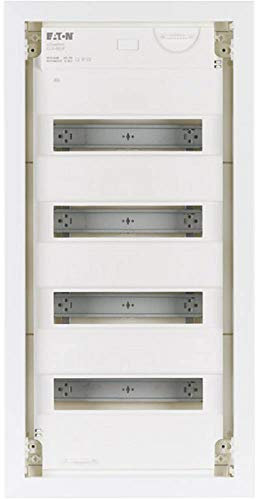 Eaton 178804 Unterputz-Kleinverteiler, 4-reihig, Stahlblechtür flach