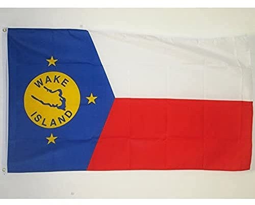AZ FLAG - Flagge Wake-Atoll - 150x90 cm - Wake Fahne 100% Polyester mit Messing-Ösen - 110g