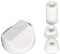 Ufixt Fits Hotpoint, Howdens, Hygena, Indesit, Lamona and LG Universal Cooker/Oven/Grill Control Knob And Adaptors White