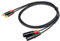 PROEL CHLP330LU15 - Cavo audio professionale ”STEREO” con connessioni 2 X spina RCA Maschio a 2 x spina volante Cannon XLR 3P Maschio, 1,5mt.