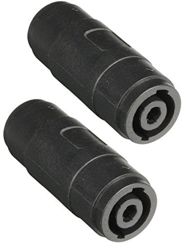 2x Adam Hall 7880 - PA Lautsprecher Verbinder 4-polig, Speaker Verbindungsadapter