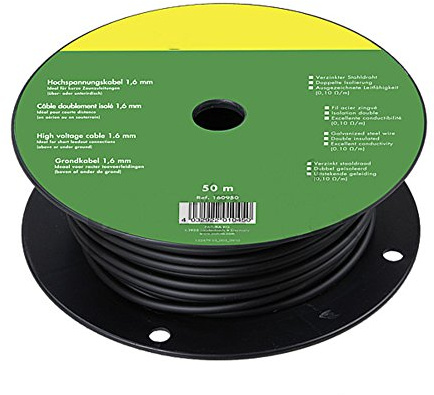 Hochspannungs-Elektrozaunkabel 1,6 mm, 10
