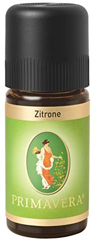 PRIMAVERA Ätherisches Öl Zitrone 10 ml - Aromaöl, Duftöl, Aromatherapie - erfrischend, konzentrationsfördernd, aufmunternd - vegan
