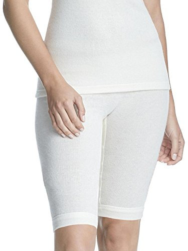 Susa Damen Angora langbenede trusser S8050900 ThermoUnterwäsche Unterteil, Weiß (Wollweiß S115), XXL EU