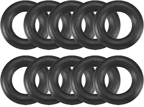 sourcing map Joints toriques en caoutchouc nitrile 8 mm OD 4 mm ID 2 mm de largeur, joint d'étanchéité métrique, lot de 10
