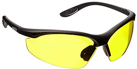 voltX 'CONSTRUCTOR' Occhiali di sicurezza Plano con certificazione CE EN166F/Occhiali da ciclismo (GIALLI) con trattamento anti appannamento