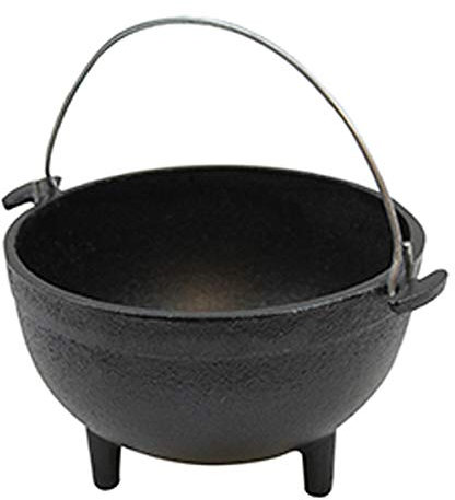 Cast Iron Mini Round Kettle Server 16oz / 470ml - Set of 6 - Oven Proof Miniature Cast Iron Stew Pot