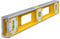 Stabila Wasserwaage Type 83 S, 40 cm, extrem robustes Alu-Druckgussprofil, 1 Horizontal-Libelle, 2 Vertikal-Libellen, Grifföffnungen, Made in Germany 83S Gelb