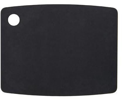 TopGourmet Schneidebrett Kitchen Schwarz, 29cm x 23cm x 0,6 cm