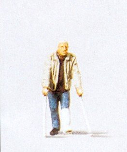 Preiser 28019 Pedestrian On Crutches by Preiser