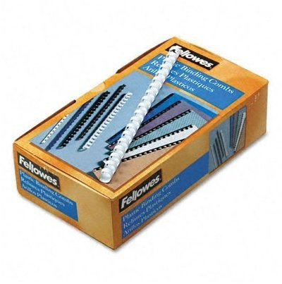 Fellowes Value 6mm Binding Combs - White (Pack of 100), 6200003