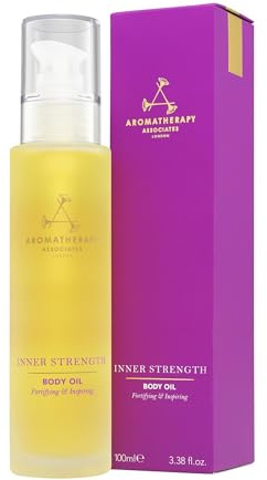 Aromatherapy Associates Body Oil 100 ml - Enriched with Jojoba and Peach Kernel Oils, Soothing Clary Sage, Purest Geranium, Benefits Anxiety - Spa Massage Oil, Luxury Body Treatment, Mood Boosting