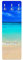 Bilderwelten Garderobe - Paradise Beach I - Blau, Größe HxB:105cm x 34cm
