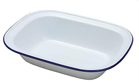 Country Falcon Oblong Pie Dish WHT 28CM, White