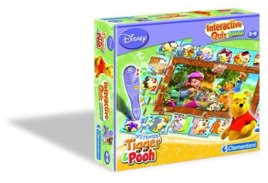 12367 - Clementoni E-Lektor Quiz - Interactive Quiz Puzzle My Friends Tigger & Pooh
