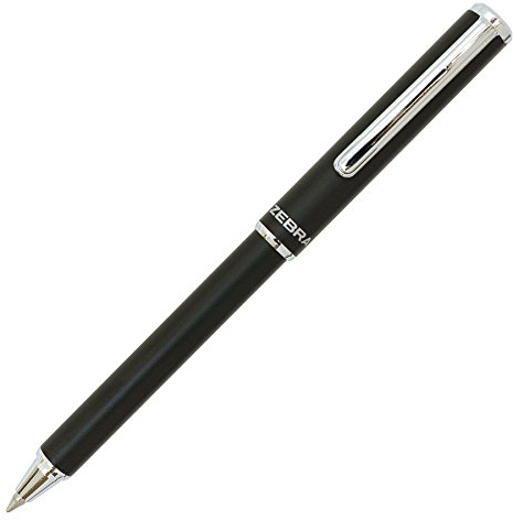 Zebra SL-F1 Mini-Kugelschreiber, 0,7 mm, schwarzes Gehäuse Schwarz