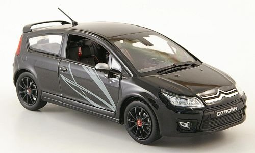 Citroen C4 By Loeb, schwarz, 2009, Modellauto, Fertigmodell, Norev 1:43