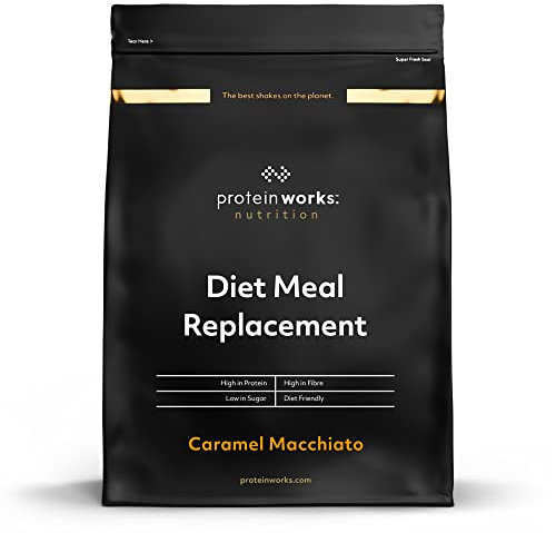 THE PROTEIN WORKS - Substitut De Repas Diététique | Shake Repas 250 Calories | Perte de poids | Healthy diet | 14 Servings | Macchiato au Caramel | 1kg