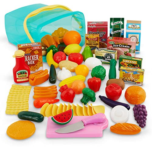 Play Circle comida Juguetes de cocina – Tienda de comestibles – El juego de aparentar – A partir de 3 años – Pantry In A Bucket, color surtido (Branford Ltd. BT7249C1Z)