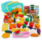 Play Circle by Battat – Pantry in a Bucket – 79-piece Pretend Food Playset with Storage Bin – Kitchen Toys and Plastic Play-Food for Toddlers Ages 3 and Up