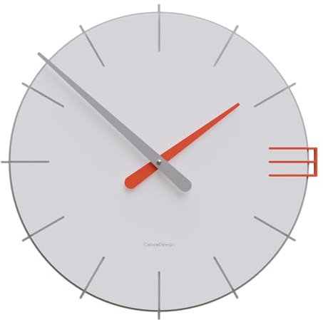 CalleaDesign 42 cm Mike weiße Wanduhr