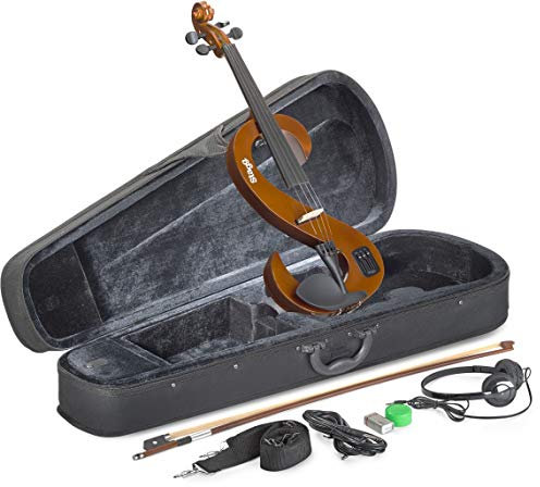 Stagg EVN 4/4 VBR Violinenset elektrisch mit HD Phone/Softcase violinburst