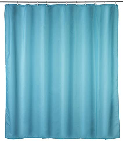 Anti-Schimmel Duschvorhang Uni Light Blue