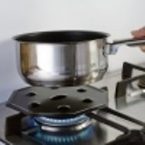 Gasherd Aufsatz - Gasherdkreuz - Geeignet Alle Kochfelder Stahlplatte Sicherheit mat / Simmer Mat Garantierte Qualität geeignet für alle Kochfelder