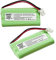 HQRP Telefonakku 2-Pack Kompatibel mit VTech BT5632 BT-5632 BT5872 BT-5872 89-1333-01-00 LS5145 5145 LS5105 5105 LS5146 5146 Schnurloses Telefon + Coaster