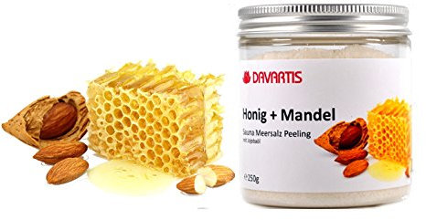 Sauna Meersalz Peeling Honig + Mandel 250g