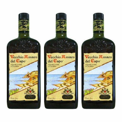 3x Caffo 'Vecchio Amaro del Capo', 1 Liter