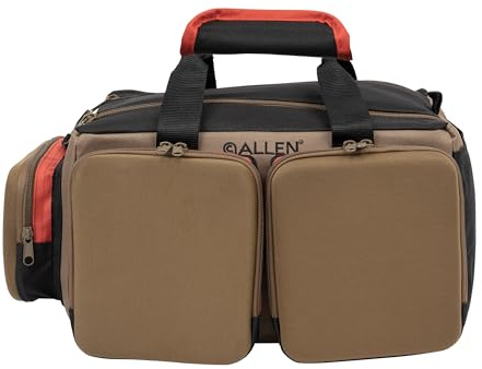 Allen Company Eliminator Range Master Range Bag with Pistol Rug, Coffee/Black, 1408 CU in / 23 L (8305)