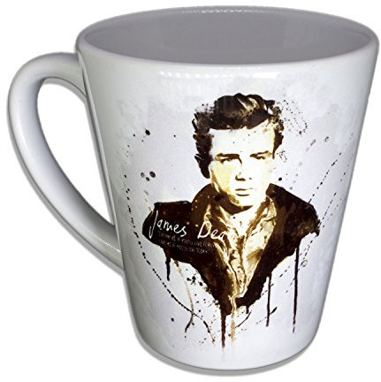 James Dean - Handarbeit Designer Tasse aus brillanten Porzellan Unikat - Tasse, Becher, Kaffeetasse, Teetasse Keramik Tasse, 330ml, Geschenk für Freunde