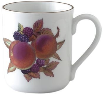 Royal Worcester Evesham Gold Mugs Peach & Blackberry 0.28ltr (Set of 4)