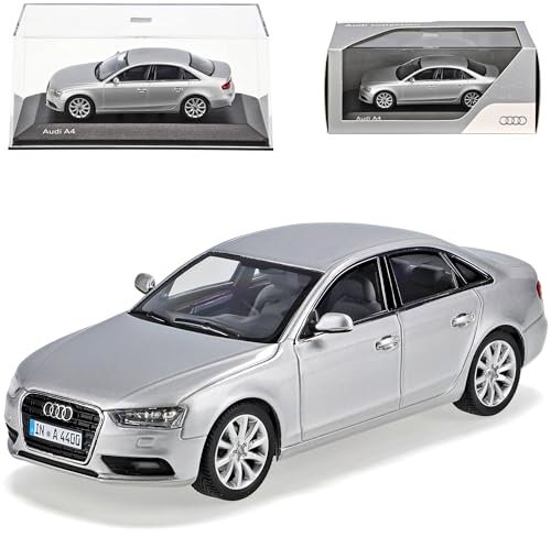Minichamps A-U-D-I A4 B8 Facelift Ab 2011 Limousine EIS Silber Ab 2007 1/43 Modell Auto
